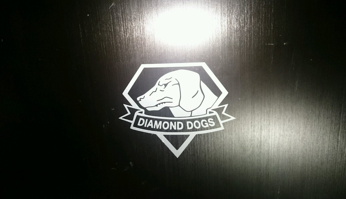 Metal Gear Phantom pain Diamond Dogs decal (Silver Metallic