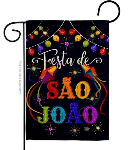 de São João Garden Flag Celebration Junina Brazilian Festivals Festas Occasio...