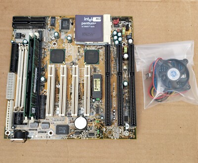 MSI Micro Star MS5170 Socket 7 Motherboard w/ 200MHz Pentium & 384MB (128 & 256)