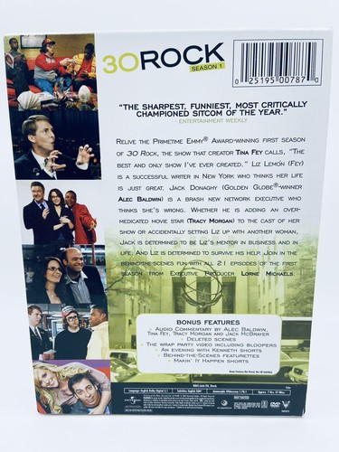 30 Rock: Season 1-2 DVD Set- Very Good Condition- Tina Fey, Alec Baldwin - Picture 3 of 7