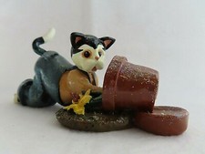 A Blossoming Friendship Enesco Kitt'in Littles Donna Little Figurine