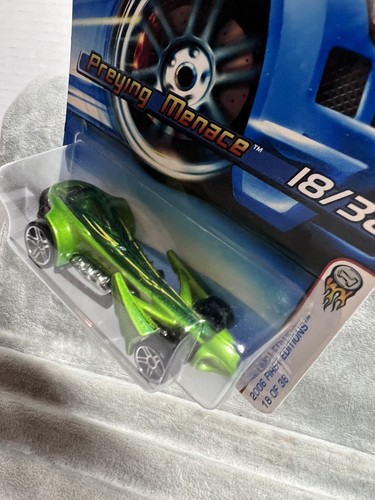 Preying Menace Hot Wheels 2006 primeras ediciones #18/38 con base metálica de Malasia - Imagen 5 de 7