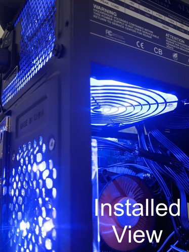 NUEVO 1000W 80+ Ventilador LED Azul Silencioso Doble PCIE Gaming PC Fuente de Alimentación ATX/EPS 12V PS - Imagen 6 de 12