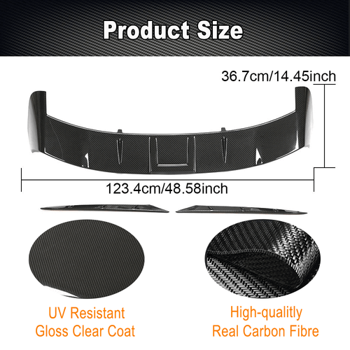 DRY Carbon Dashspoiler Flügel Spoiler Lippe Passt für Audi RS6 C8 Avant 2019-23 - Picture 6 of 14