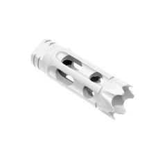 VI White Cerakote 1/2x28 Compensator Muzzle Brake for 5.56 .223 .22lr