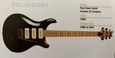 1999 Paul Reed Smith Custom 22 Soapbar Guitar Fridge Magnet 5.25"x2.75" NEW