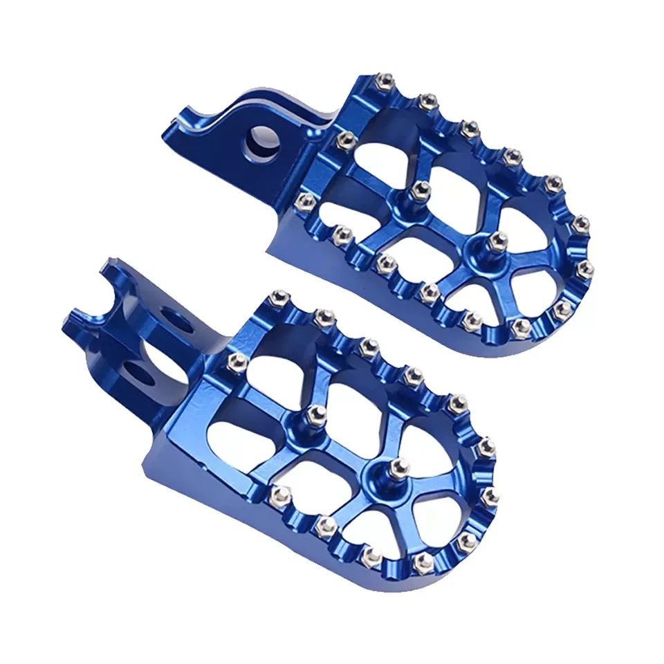 Blue Foot Pegs Foot Pedals For Kawasaki KX250 250F 250X 450 450X 450F KLX450R Foto 3 de 4