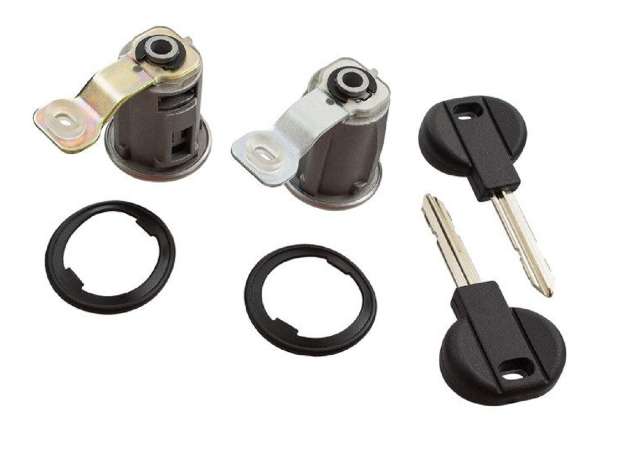 2x Barillets de Porte Citroën Xsara 1997-2005 Cylindre de Serrure Avant Gauche Droite en Métal - 2