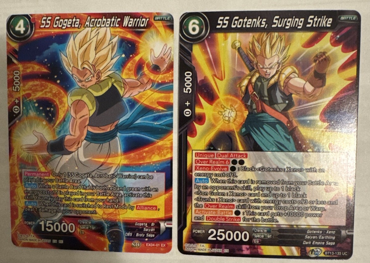 SS Gogeta, Acrobatic Warrior EX04-01 + SS Gotenks, Surging Strike