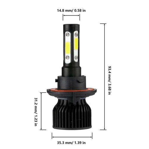 4 Side LED Headlights Fog Light Bulbs For 2006 2007 2008 2009 2010 Ford Explorer - Picture 11 of 12