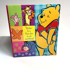 Winnie The Pooh Photo Album Full Size 10 x 12 Holson USA  Today Is A Fine Day  ..