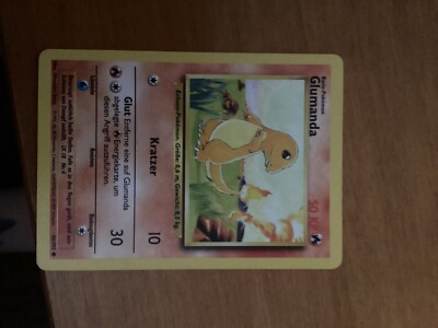 1st Edition Charmander (Glumanda) 46/102 LP German Base Set Pokemon Card