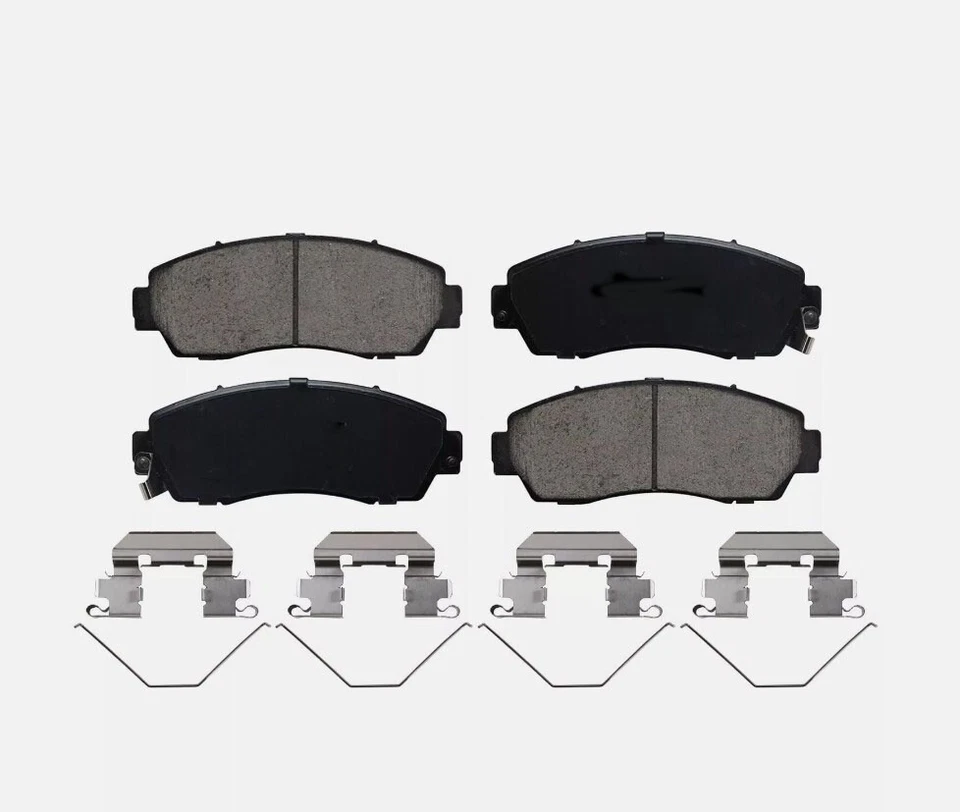 Pastilhas de freio dianteiras traseiras de cerâmica com ferragens para Honda CR-V Accord Crosstour - Imagem 2 de 3