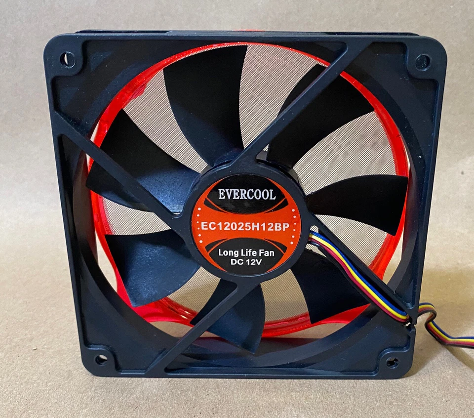 New EVERCOOL 120MM Dual Ball Bearing 4pin PWM PC Case Cooling Fan w/ Dust Filter - Image 2 of 4