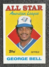 1988 Topps All-Star George Bell #390 Toronto Blue Jays (MVP/3x AS/3x SS)