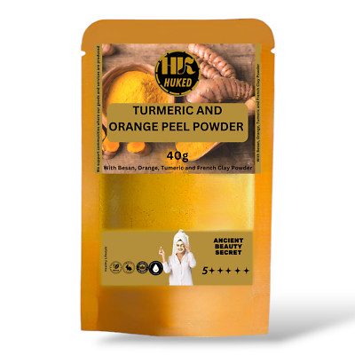 Kurkuma und Orangenschale Ton Maske für klare helle Haut stumpfe Haut und Glow 40g