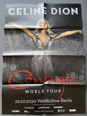 Celine Dion  Courage'' World Tour Plakat 22.7.2020 Waldbühne Berlin