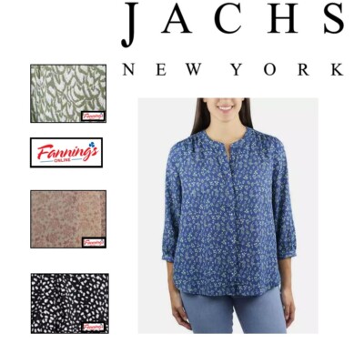 Jachs Girlfriend Ladies' 3/4 Sleeve Blouse | K42
