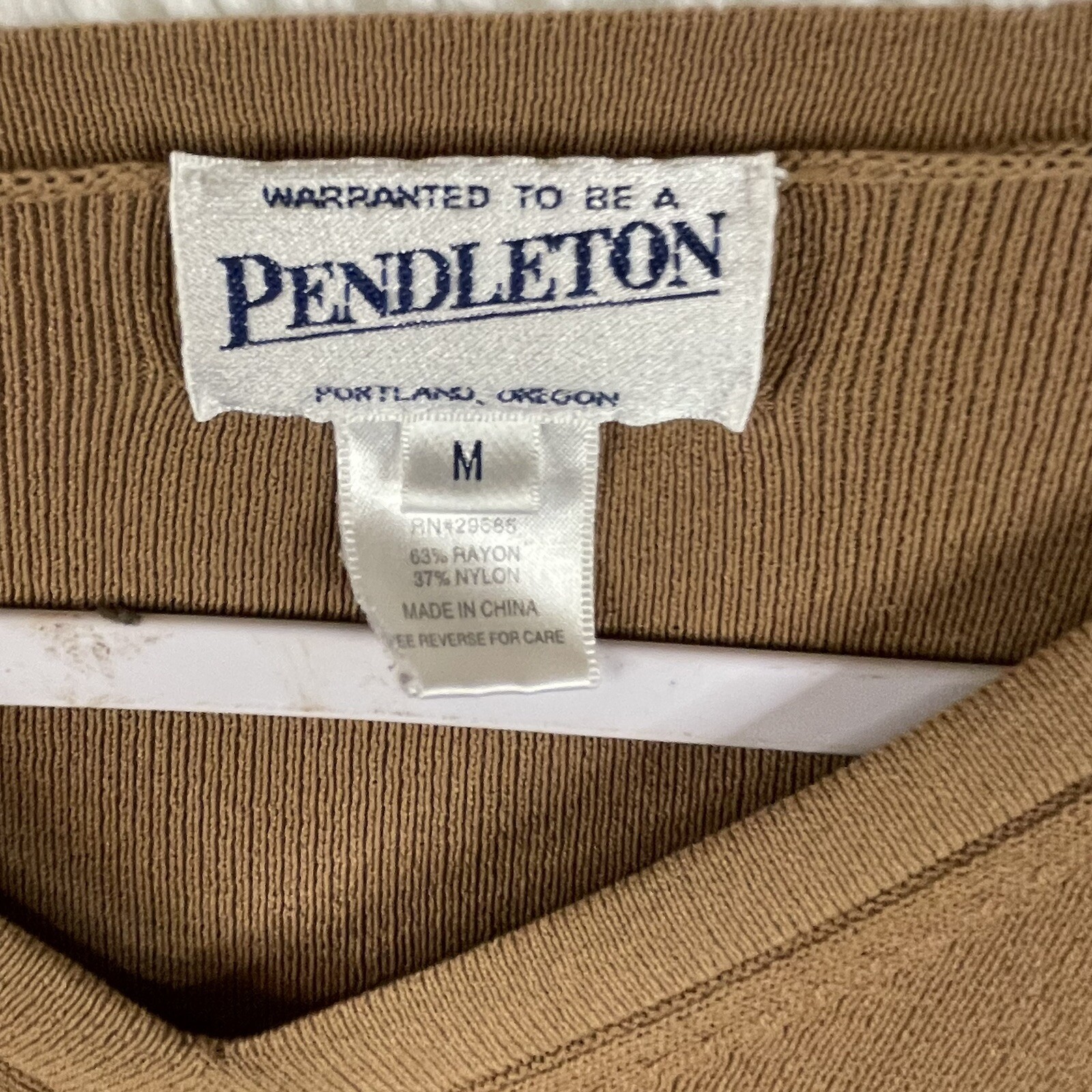 Pendleton Sweater Womens Medium Brown Pullover Da… - image 10