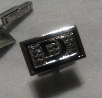 Boutons De Manchette Vintage KILMER & DANIELS – Argent Sterling, Modèle D, Occasion
