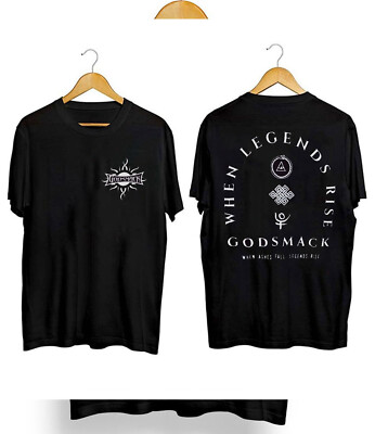GODSMACK When Legends Rise Music Album Tour 2024 Black T-Shirt Gift Men Women