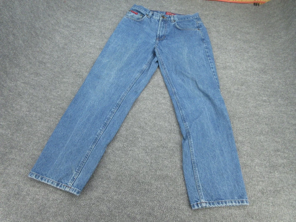Ralph Lauren Chaps Jeans Mens 30x30 Blue Straight Mid Rise Cotton (FITS 29x29.5) - Image 2 of 4