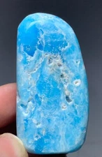 92 g Beautiful Sky Blue Colour of Polish Blue Aragonite Free form From Pakistan