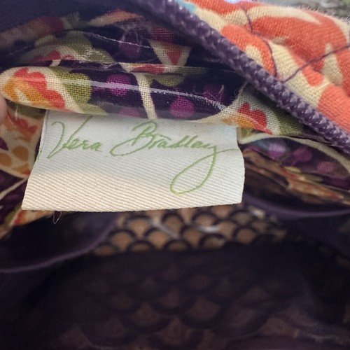 Vera Bradley-Vera Diaper Convertible Bag/Tote in Plum Crazy Plum - Picture 10 of 10