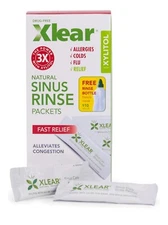Xlear Natural Sinus Rinse Packets, Fast Relief, 50 Count, 6 g Each Exp 2025