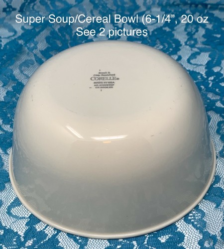 Sandstone CORELLE by CORNING * CHOICE OF PIECE * Plain Ivory 21-2698D - Picture 15 of 23
