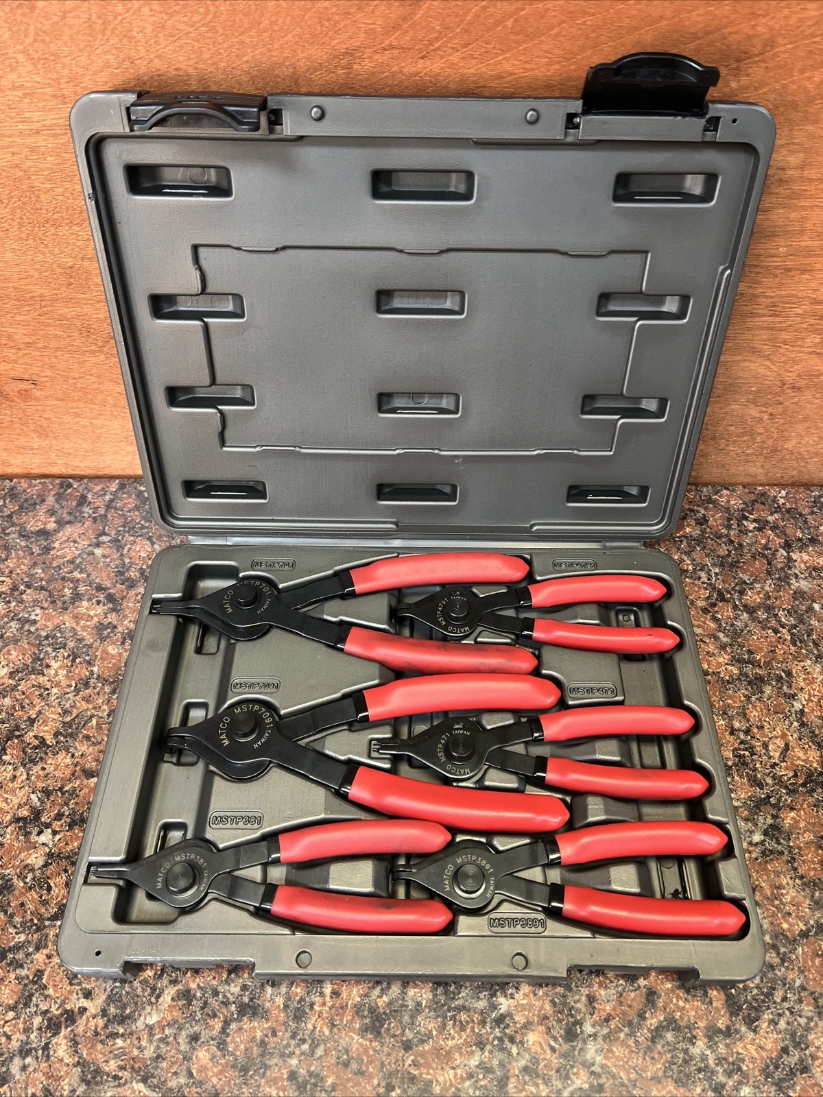 Matco Tools 6 Pc Fixed Tip Convertible Soft Grip Snap Ring Pliers P23