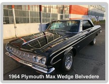 1964 Plymouth Max Wedge Belvedere Auto Car Refrigerator Tool Box Magnet 1964 Plymouth Max Wedge Belvedere Auto Car Refrigerator Tool Box Magnet