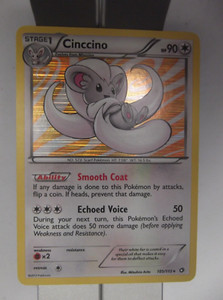 074PK105 - Cinccino - 105/ 113 - Legendary Treasures - Rare Holo *
