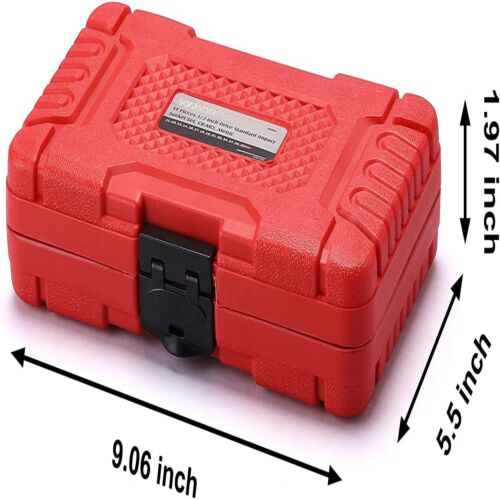 14 Pieces 1/2-Inch Drive Shallow Impact Socket Set, 11-32Mm, CR-V, Metric, 6 Po - Picture 6 of 12