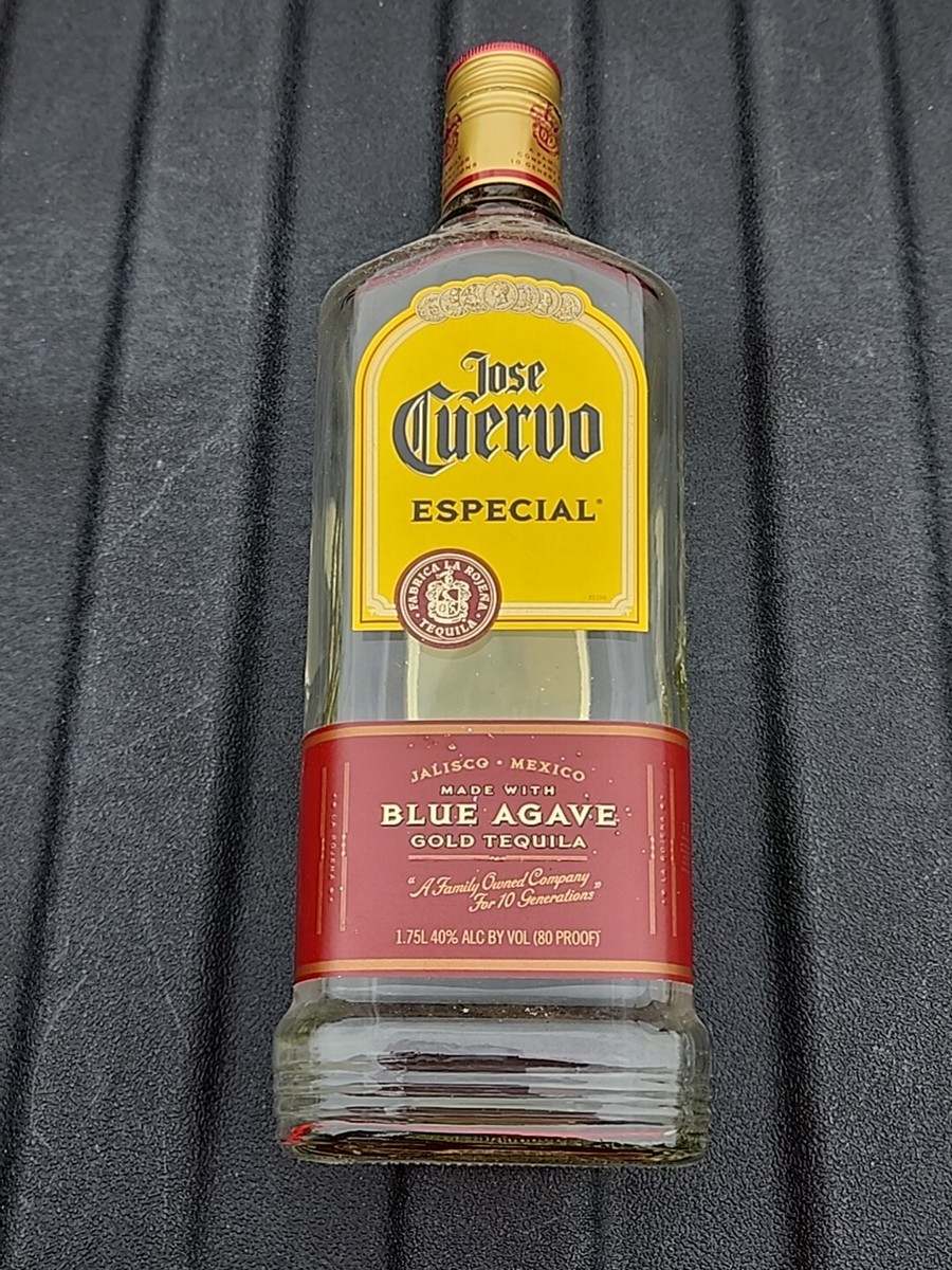 EMPTY Jose Cuervo Especial Blue Agave Gold Tequila Bottle 750 Ml Mexico |  eBay