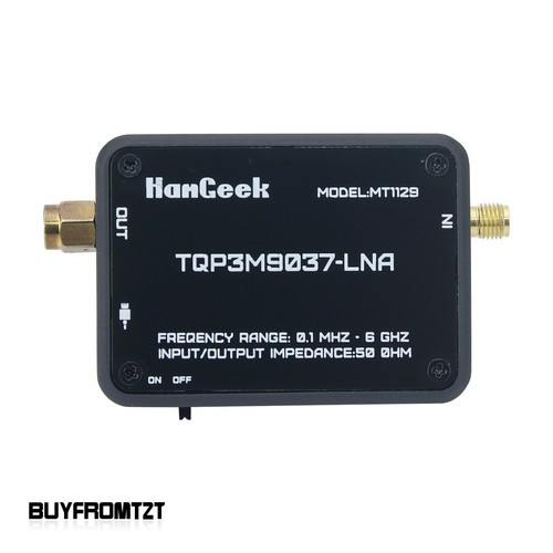 Wzmacniacz HAMGEEK MT1129 TQP3M9037 LNA do analizatora odbiornika radiowego SDR TEF6686 - Zdjęcie 4 z 6