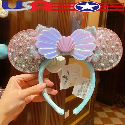 Disney Parks The Little Mermaid Ariel Pearl Mickey Minnie  display picture 3