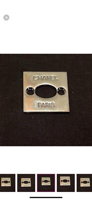 Chanel CC Silver Hardware Plate Replacement | eBay
