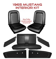 1965 Mustang Coupe Interior Kit-fr Upholstery Door Panels Visors Headliner 1965 Mustang Coupe Interior Kit-fr Upholstery Door Panels Visors Headliner
