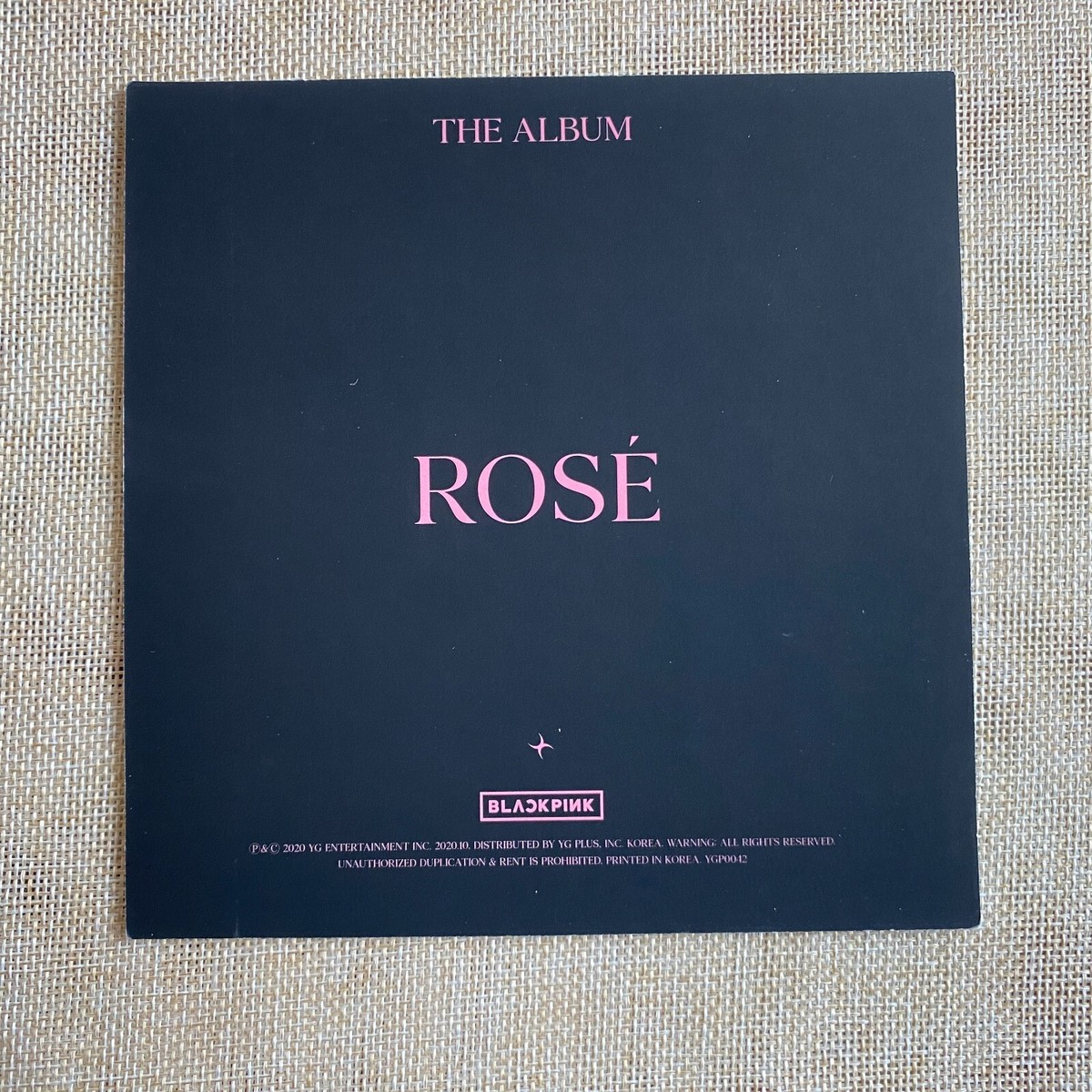 BLACKPINK ROSE [THE ALBUM] Official Square Photocard Postcard