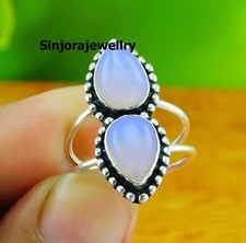 Opalite Gemstone 925 sterling Silver Handmade Ring US size 5 to 10