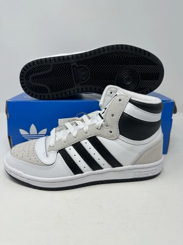 Adidas Originals Top Ten Hi White Black Sneakers Retro GX0741 Men's Size
