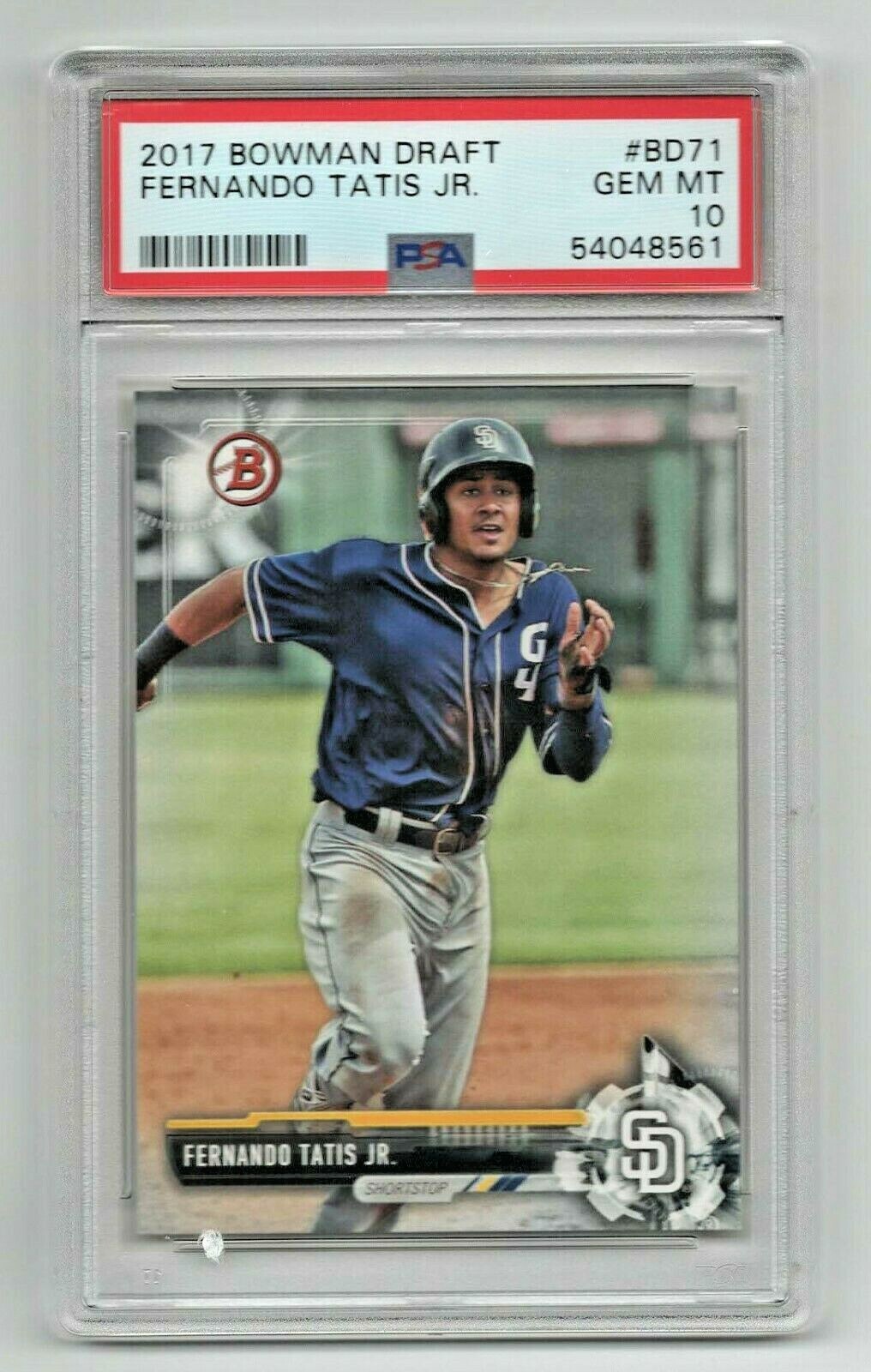2017 Bowman Draft * Rookie Card * Fernando Tatis Jr. * #BD 71 * PSA 10