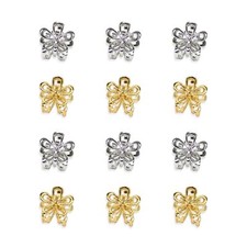 12Pcs Small Flower Hair Clips Cute Hair Barrettes Metal Hair Claw for Women Girl