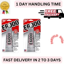 2-PK E6000 Multi-Purpose Craft Clear Glue Adhesive 2 oz each