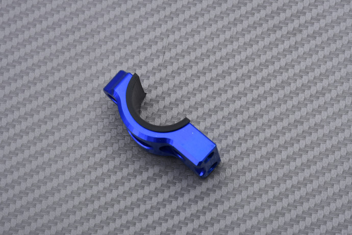 Support demi-lune ZETA ZE40-1003 universel bleu avec porte-bocal pour moto Suzuki