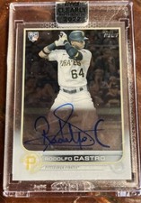 2022 Topps Clearly Authentic Rodolfo Castro Rookie On-Card Auto Encased Pirates