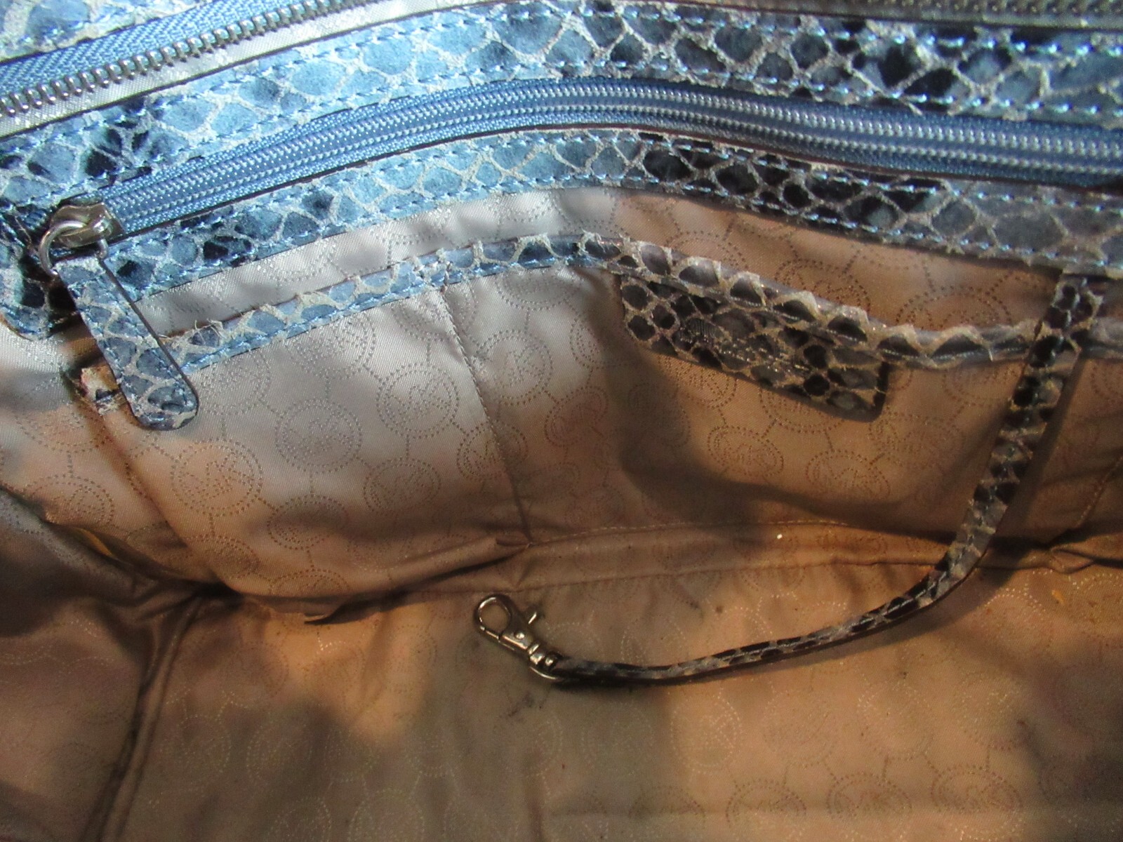 MICHAEL KORS SHOULDER BAG PYTHON EMBOSSED LEATHER… - image 8