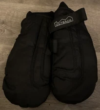 Outback Mittens Mens Black Size Medium Hollfil II Waterproof