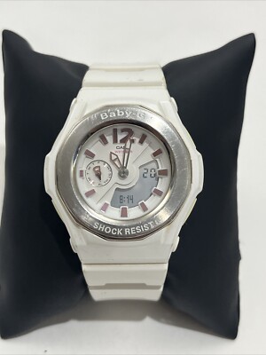 Casio Baby-G 5216 BGA-142 Women White Watch With New Battery! | eBay